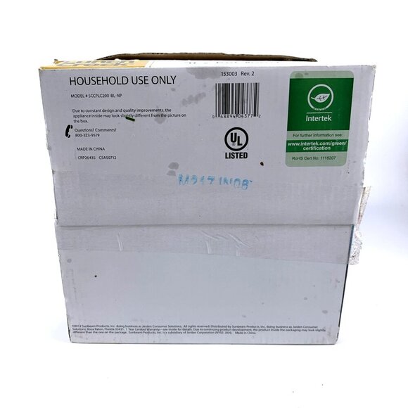 Crock Pot Lunch Crock Portable Slow Cooker Food Warmer White & Blue NIB - Picture 6 of 6